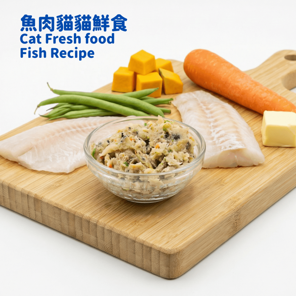 fresh cat food fish recipe 魚肉貓貓鮮食