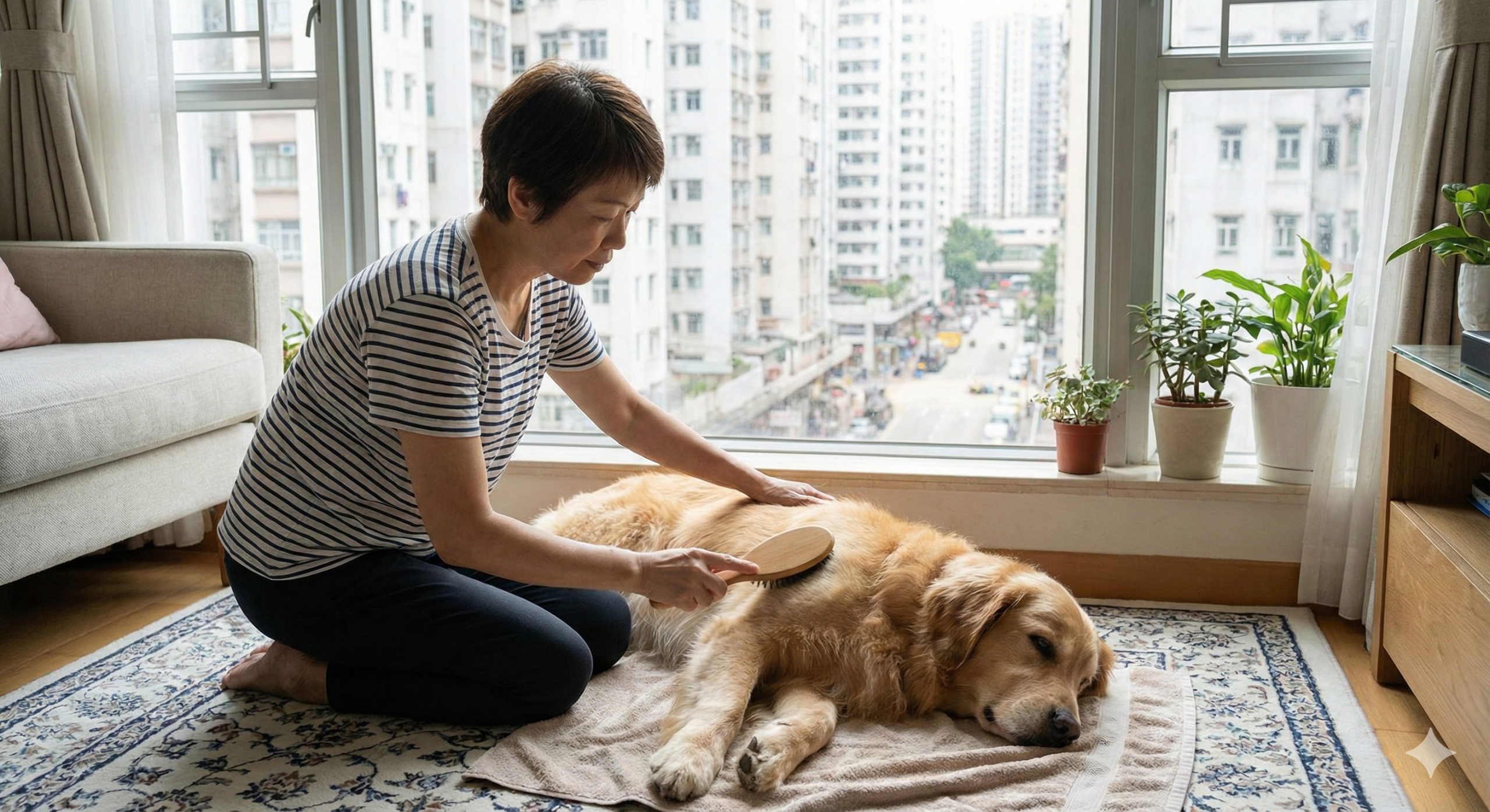 香港狗狗敏感完整指南示範狗狗皮膚護理。