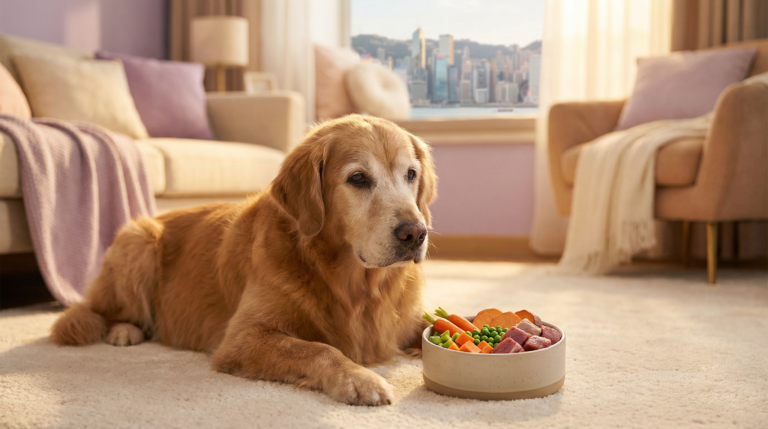 dog senior health aging fresh food - blog header