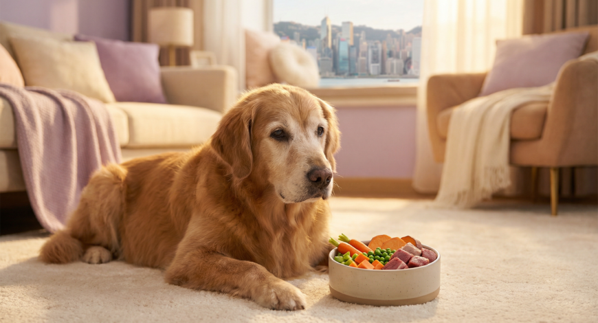 dog senior health aging fresh food - blog header
