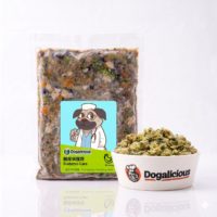 Diabetes Care (Chicken) Therapeutic Fresh Dog Food — retail pack with a serving bowl