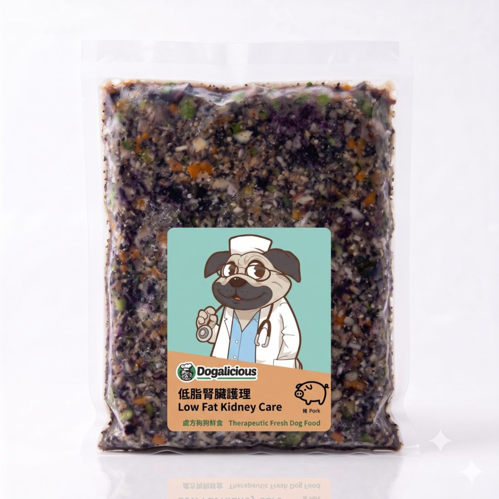 Low Fat Kidney Care (Pork) Therapeutic Fresh Dog Food — retail pack