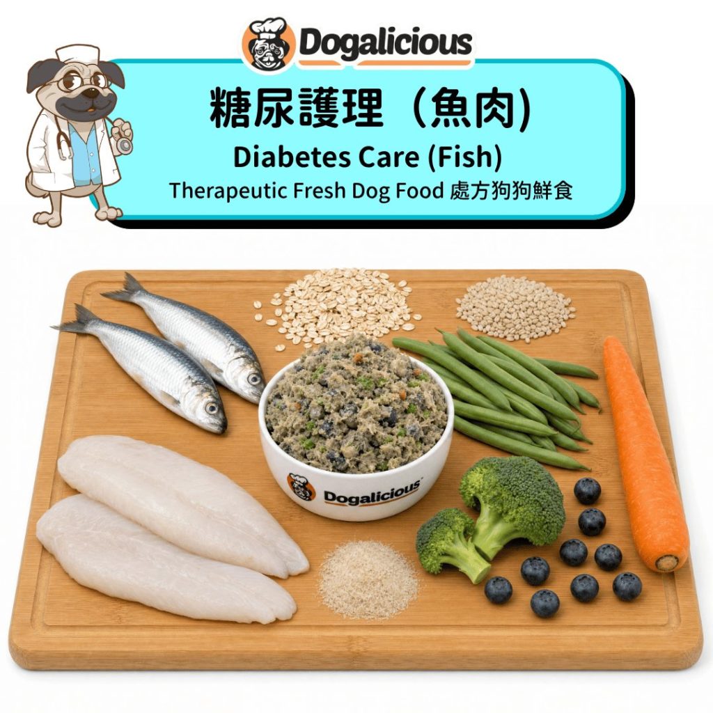 Diabetes Care (Fish) Therapeutic Fresh Dog Food - ingredients
