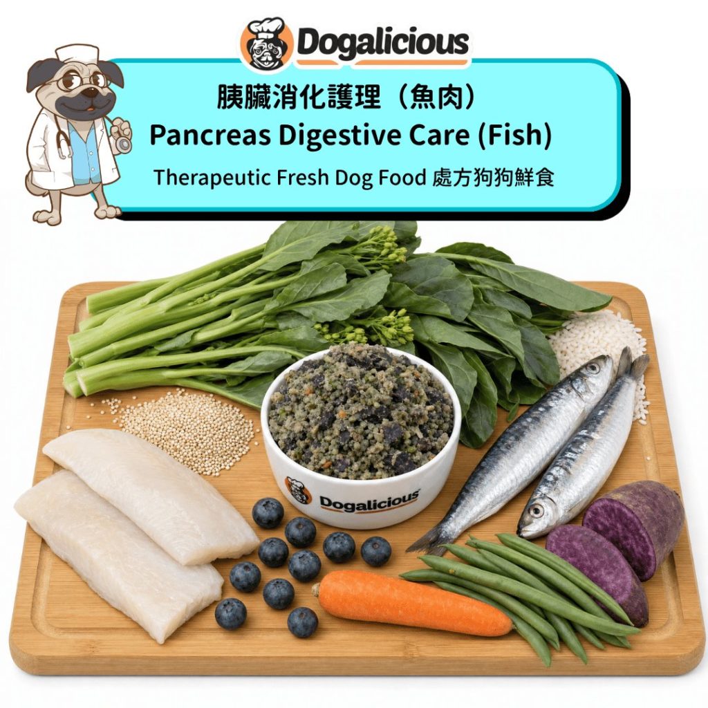 Pancreas Digestive Care (Fish) Therapeutic Fresh Dog Food — made with real ingredients