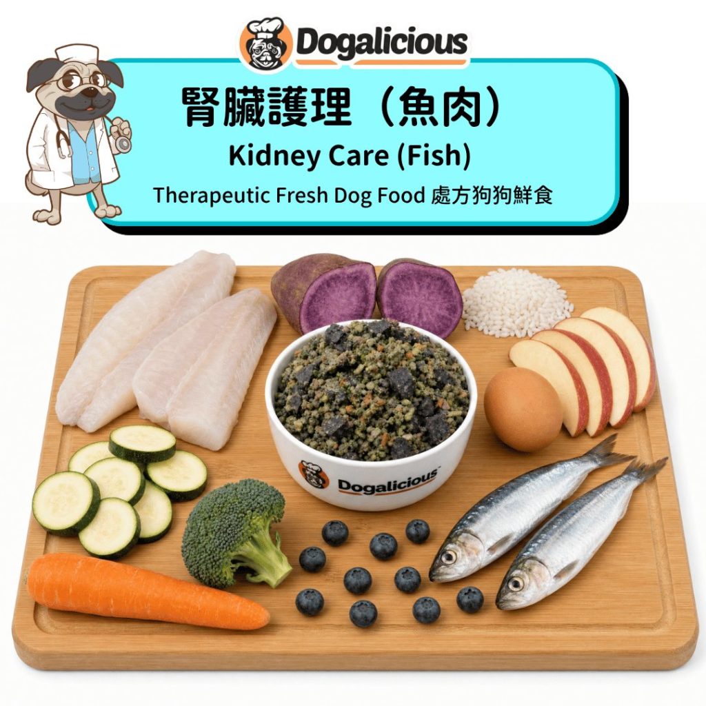 Kidney Care (Fish) Therapeutic Fresh Dog Food - ingredients