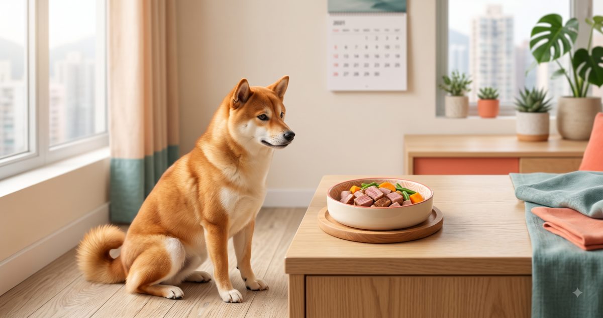 Single-protein dog food allergy elimination diet meal