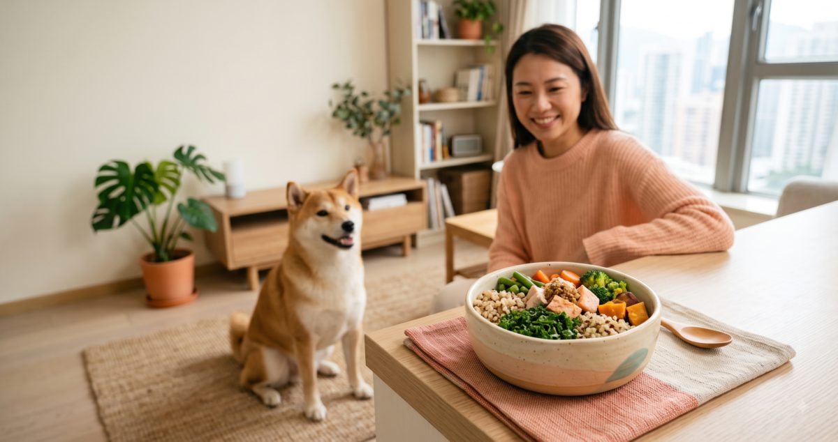 Fibre-rich meal for dog diabetes diet management
