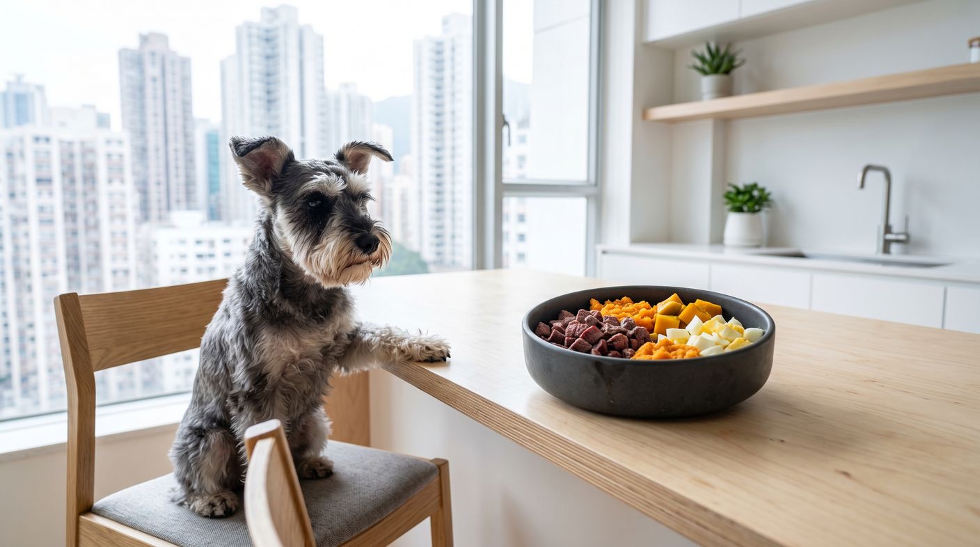 鹿肉番薯餐(胰臟炎康復期) - venison and sweet potato (pancreatitis recovery) with a miniature schnauzer